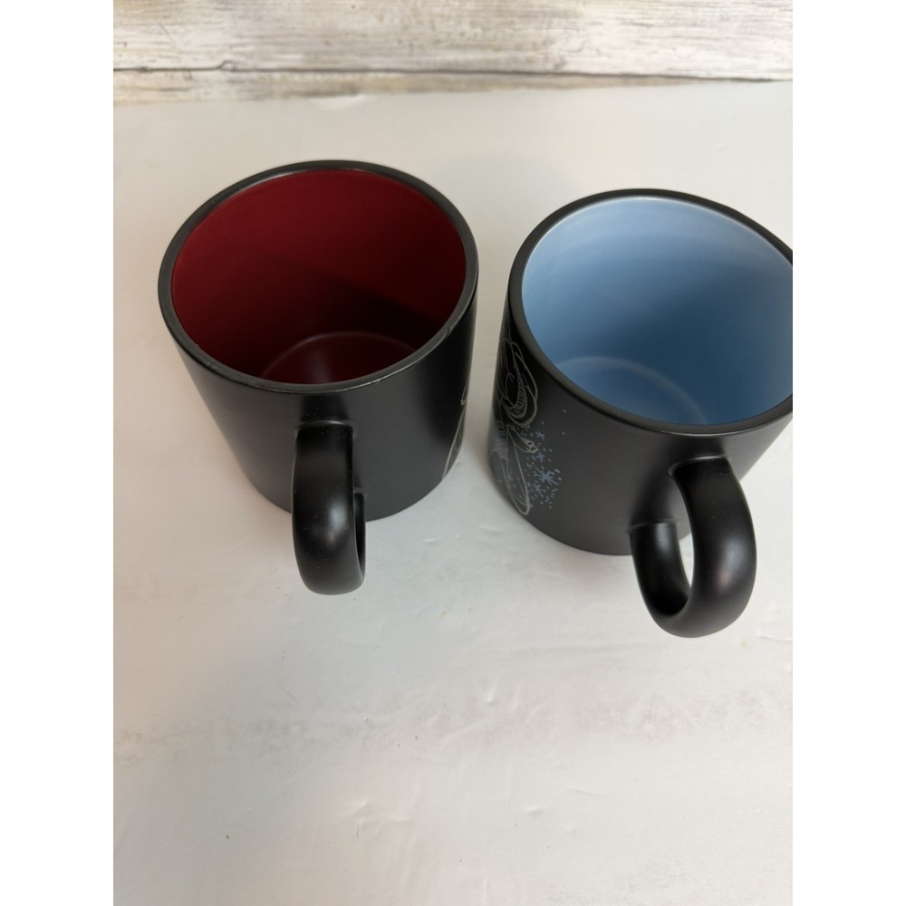 Hallmark Disney Snow White Evil Queen & Cinderella/Godmother Black Coffee Mug